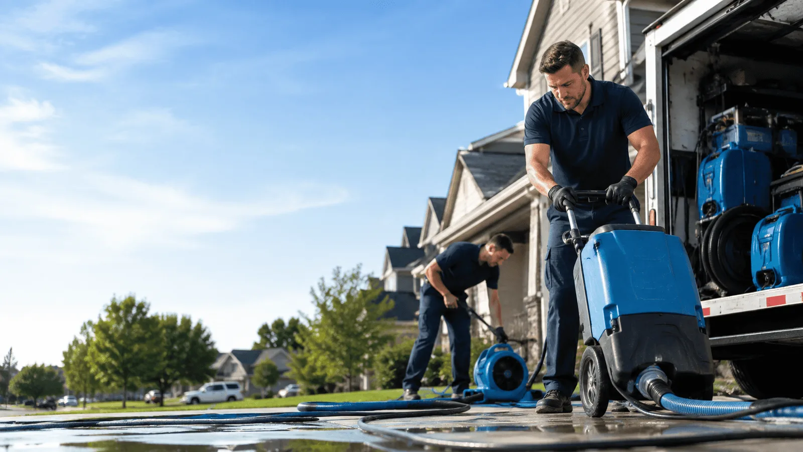 Dehumidification being performed in Alburnett, IA
